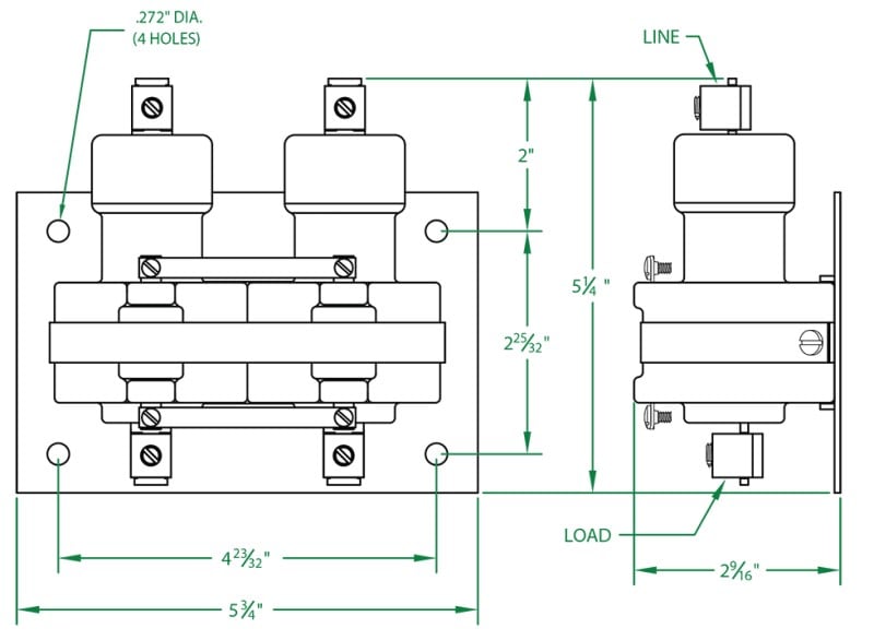 120VAC Holding Coil Mercury Displacement Relay Series
