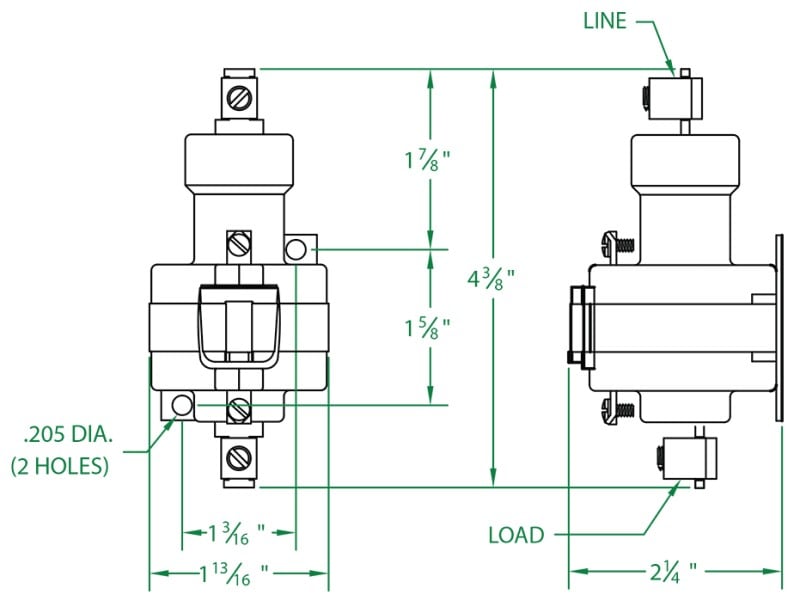 120VAC Holding Coil Mercury Displacement Relay Series