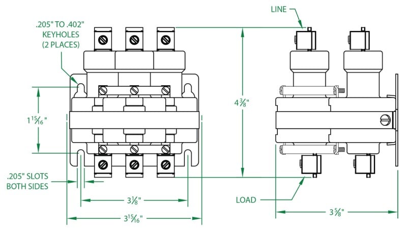 120VAC Holding Coil Mercury Displacement Relay Series