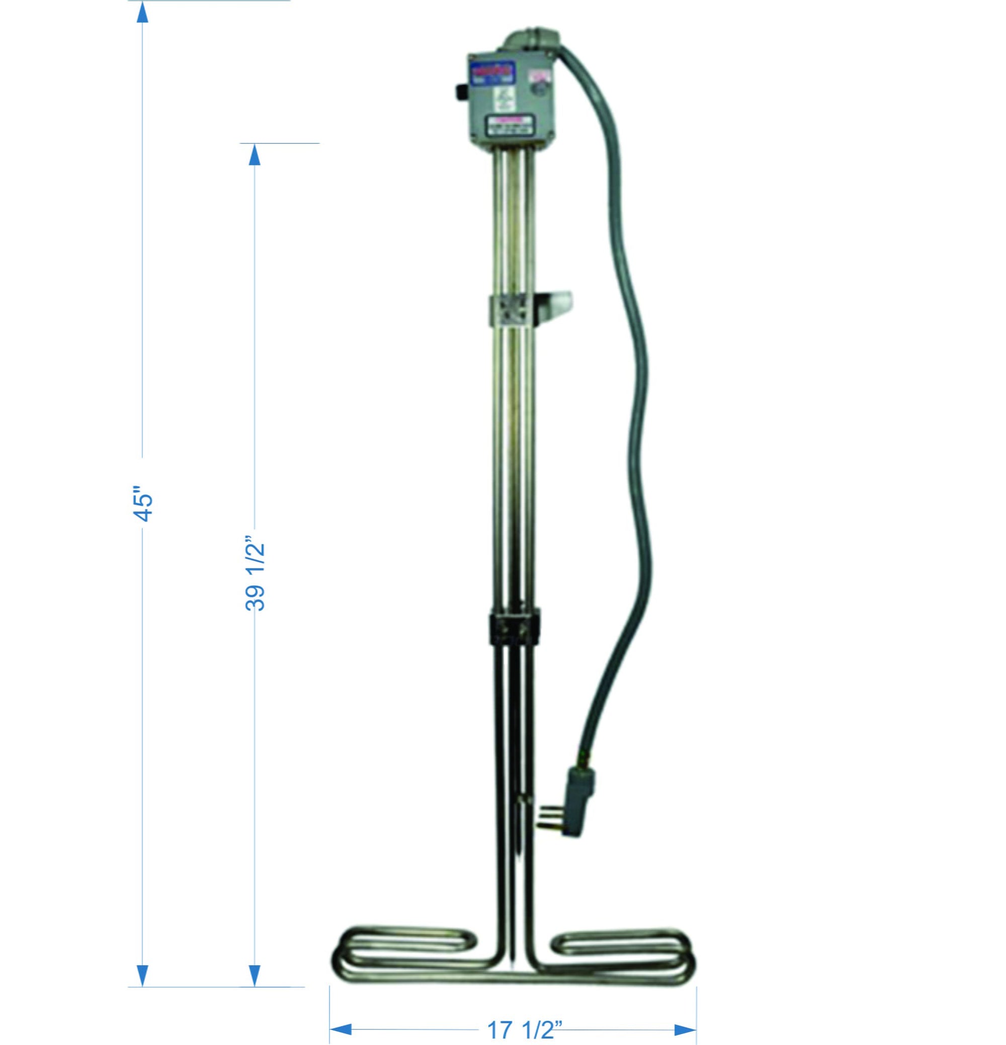 Hydroquip 6HI-HL-240 240V 6KW Portable Electric Immersion Baptistry Heater