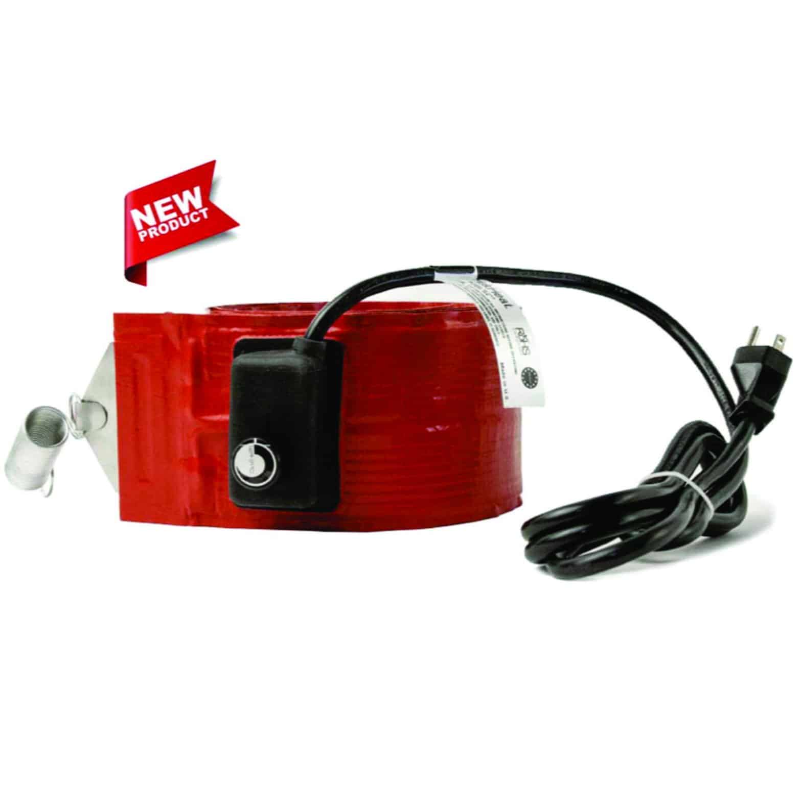 55 Gallon Heavy Duty 4″ Wide Metal Drum Heater With 50-160F Thermostat – DHLS15