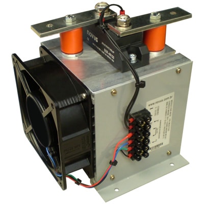 300 amp @ 480VAC (max) single pole solid state relay, 4-32VDC input with heat sink and fan by Novus - SSR-1P-300A-480V-NDP3