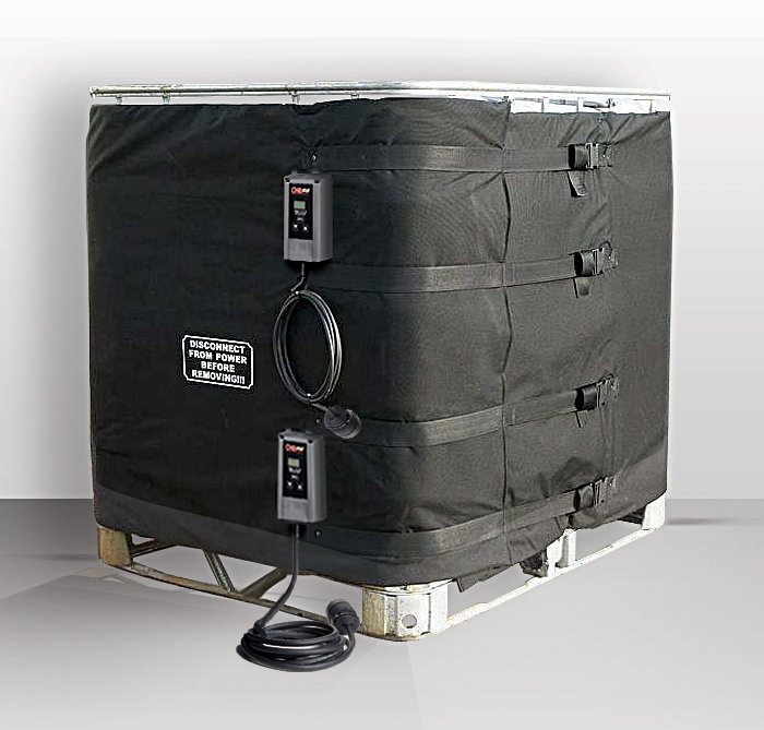 CHR-TOTE461-2Z-120V 3600W Two Zone 275 gallon IBC tote heater with digital controllers