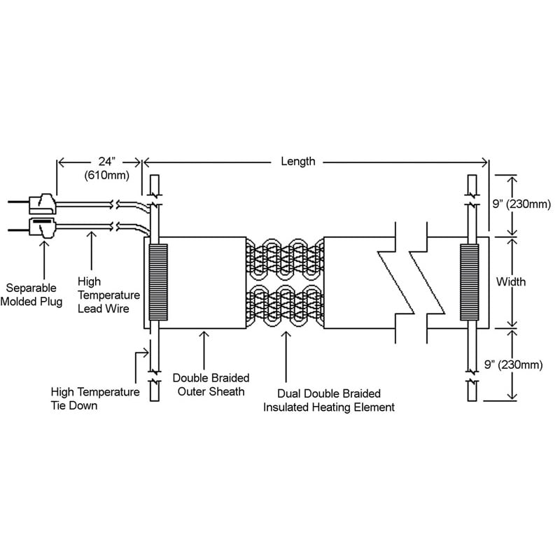 Heavy Insulated Heating Tape no stat