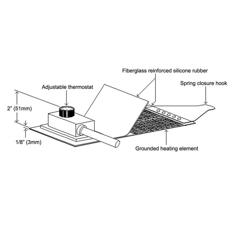 Briskheat DPCS10 Heavy Duty 5-Gallon Plastic Bucket Heater