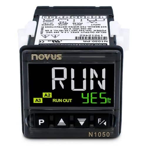 1/16 DIN USB PID Controller Universal In, (3) Relays and Pulse for SSR Drive Out, RS485, Ramp and Soak by Novus- N1050-PRRR