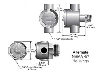 120V 475W 1" NPT SS fitting 1 Incoloy element 12 9/16" immersion length by Gordo - GG-1-0048-M1