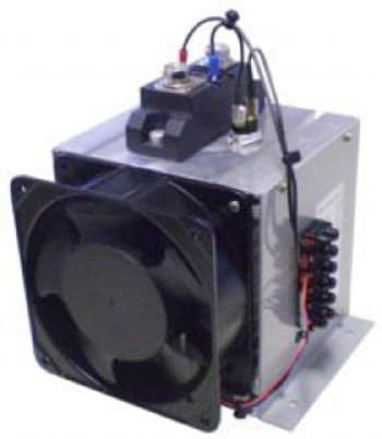 100 amp @ 480VAC (max) single pole solid state relay, 4-32VDC input with heat sink and fan by Novus - SSR-1P-100A-480V-NDP3