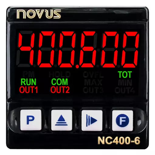 1/16 DIN 6-Digit Electronic Counter by Novus - NC400-6