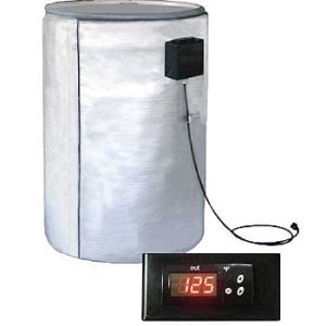55-gallon plastic drum heater with digital controller by Briskheat