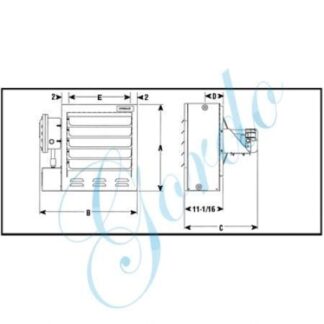 CXH-A-HMK Ceiling Mount Kit white background