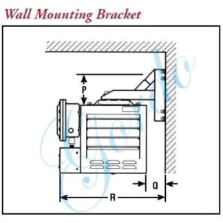 CXH-A-WMB-16 Wall Mount Kit, Wall Mounting Bracket White Background