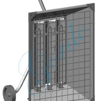 480V 3PH 6KW Infra-Red Portable Radiant Heater by Chromalox - STAR-06A-43-P