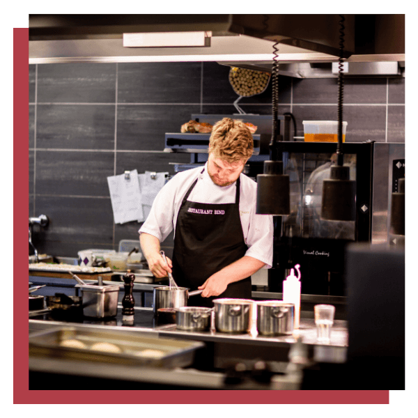 chef at restaurant